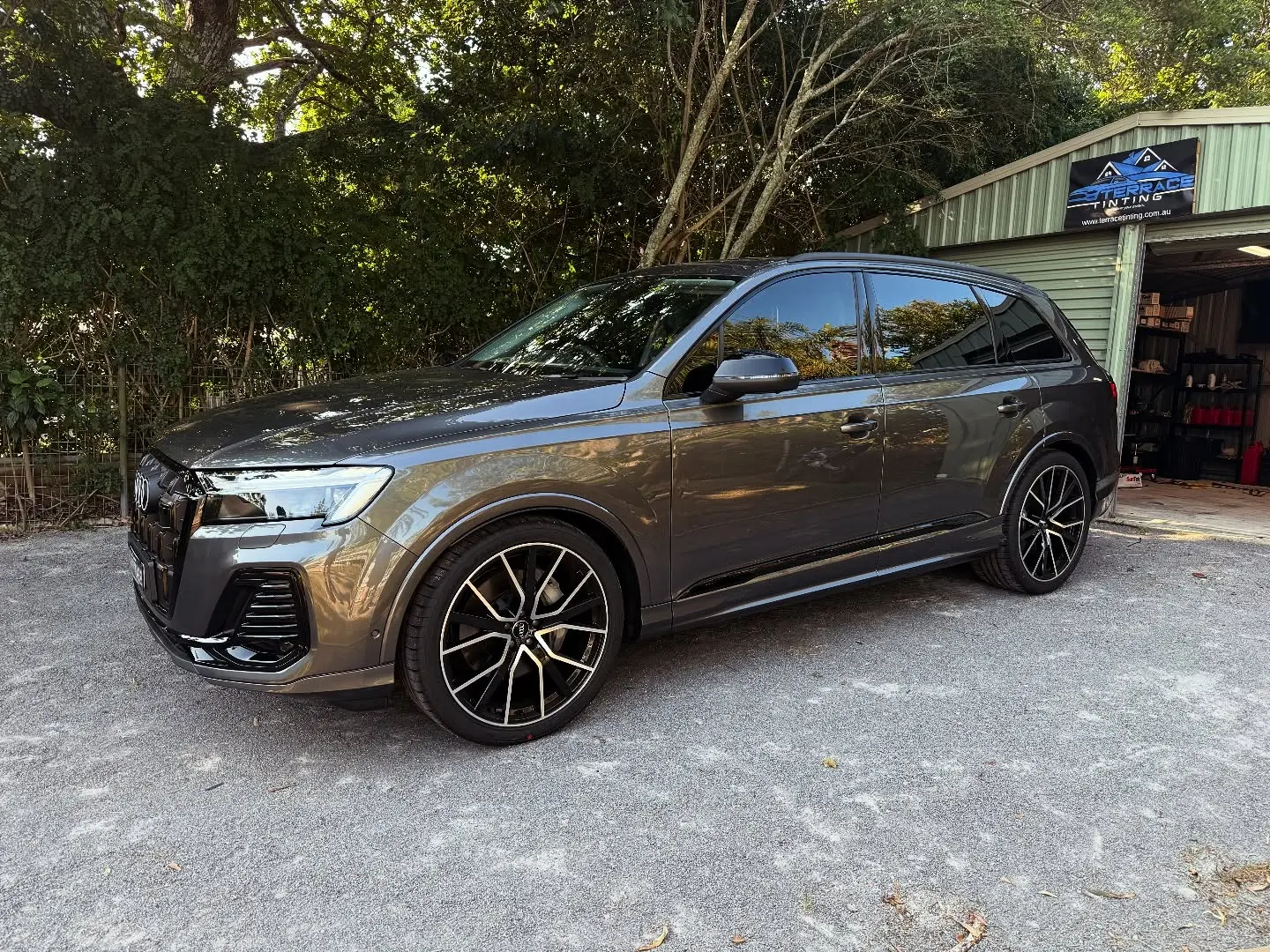 Audi window tint installation completed in Newcastle NSW