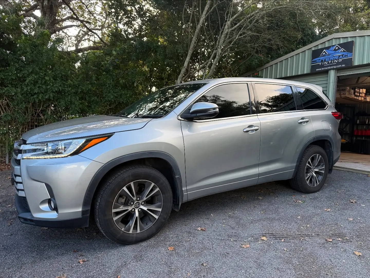 Toyota window tint installation completed in Cardiff NSW