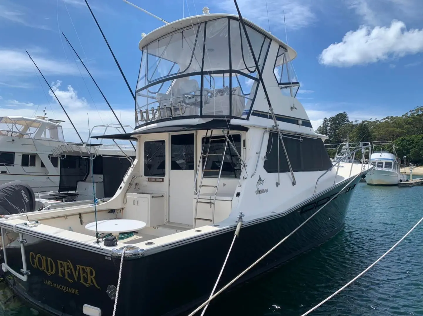 Marine boat window tint installation completed by Terrace Tinting